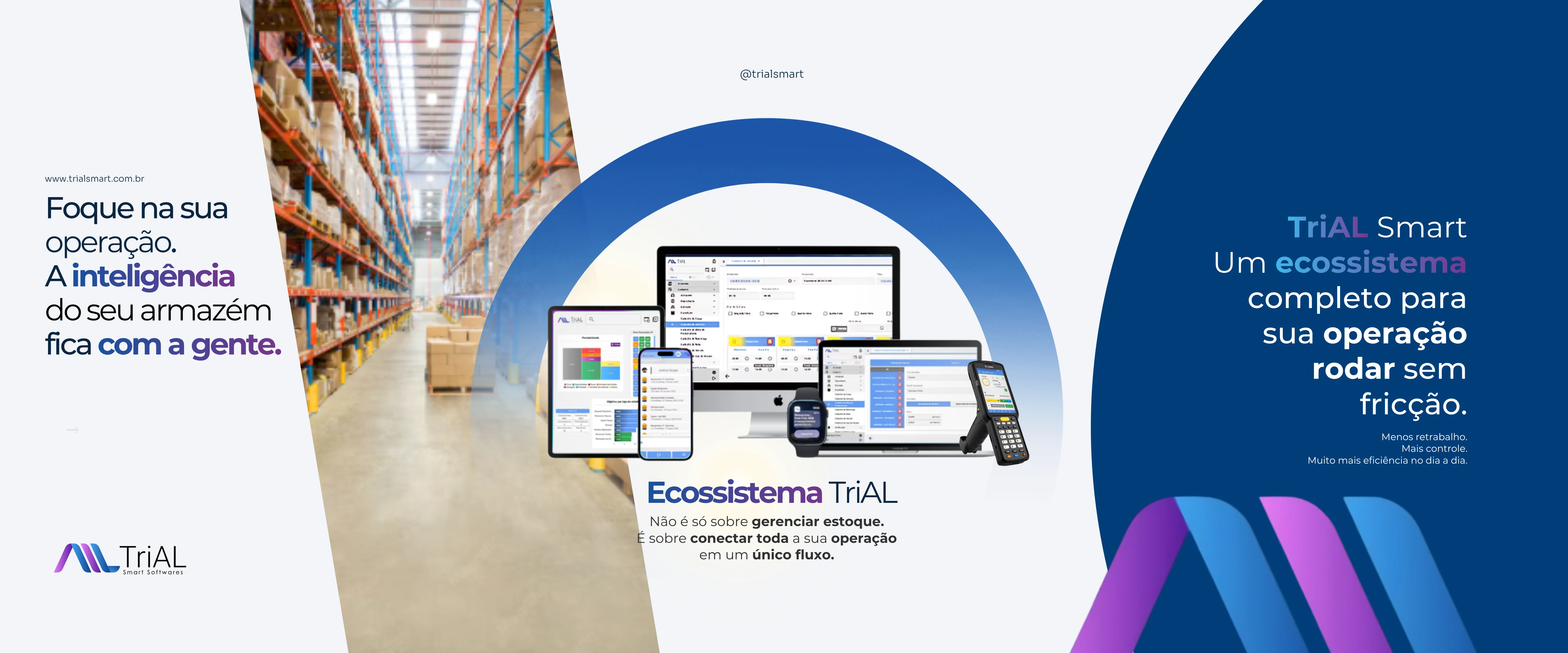 Ecossistema TriAL — Uma plataforma completa para sua operação rodar sem fricção